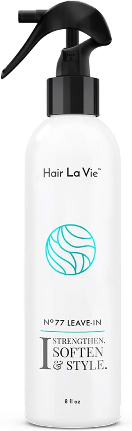 Hair La VieLeave-In Conditioner for Dry Damaged Hair - Heat Protecting Spray with Keratin adds Shine, Detangles and Smooths Flyaways
