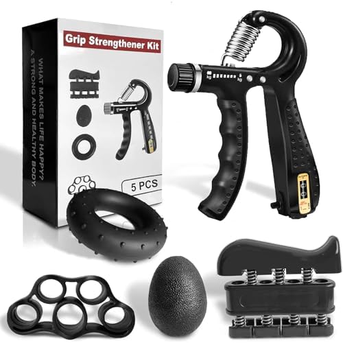 Kit Allenamento Mano E Avambraccio - 5 Pezzi, Con Contatore, Regolabile 5-60kg, Per Forza E Recupero - Foto 7