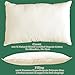 No Dyeing, No Printing, Global Organic Textile Standard - Certified unbleached Natural Organic Cotton. (Toddler Pillow ( Organic Cotton Shell))