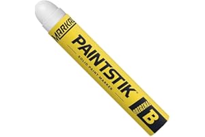 Markal 80220 B Paintstik Solid Paint Ambient Surface Marker, White
