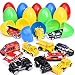 12 PCs Diecast Cars Filled Easter Eggs with Assorted Pull Back Vehicles, Toy Car Easter Basket Stuffers for Kids Party Favors, Easter Eggs Hunt