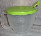Tupperware Mix & Store Batter Bowl 4 Cup (Small) Measuring Pitcher, Lime Green