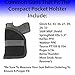 ComfortTac Ultimate Pocket Holster | Ultra Thin for Comfortable Concealed Carry | Fits Pistols and Revolvers from Glock Ruger Taurus Smith and Wesson Kimber Beretta and More