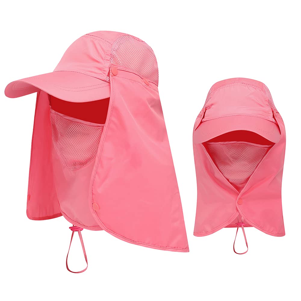 Outdoor Sport Hiking Visor Hat UV Protection Face Neck Cover Fishing