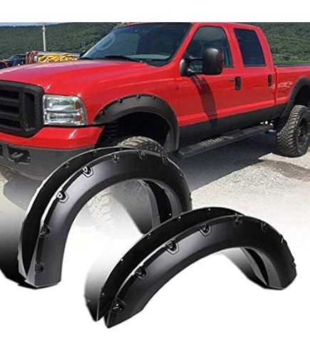Pocket Rivet style fender flares fits 1997-03 FORD F-150 style-side straight bed