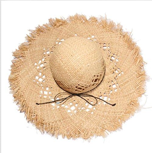 ストローハット 麦わら帽子 オシャレ女優帽 つば広帽子 テンガロンハットレディース ダメージ Uvカット お洒落 紫外線対策 メーカー直送 旅行に ビーチ