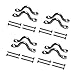 Vtete 8 Pcs Stainless Steel 3/8