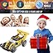 4 in 1 electric race car building set, 216 pieces kids DIY...