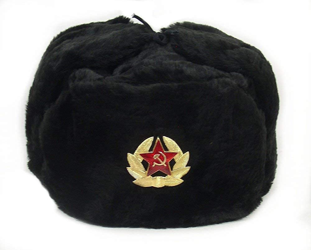 Hat Ejército soviético ruso KGB * FUR MILITAR COSSACK USHANKA * Tamaño l