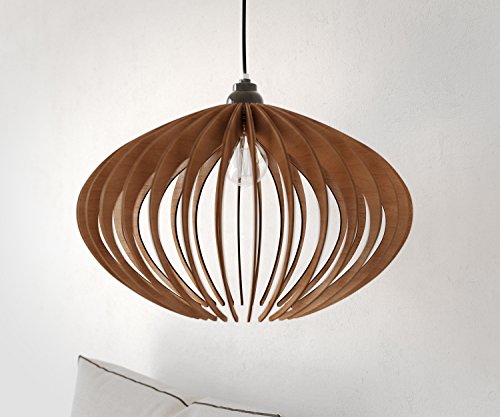 Wood pendant light, wood chandelier, wood ceiling lamp, modern chandelier, ceiling fixture, wood light fixture, wooden, industrial, lamp - Thumbnail 5