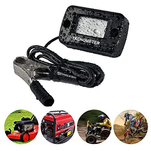 Jayron LCD Digitale Benzine Inductieve Toerenteller Gauge Waterdicht voor Motorfiets Motocross grasmaaier Sneeuwblazer… - Image 8