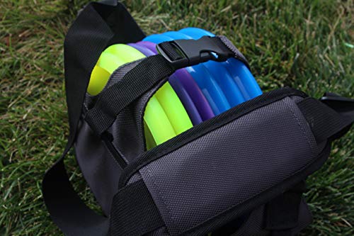 Kestrel Weekday Disc Golf Bag + eBOOK | Fits 5-7 Discs | for Beginner and Advanced Disc Golf Players | (Red) - Thumbnail 5