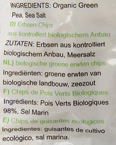 Muso From Japan Organic Chips, Gluten Free, Green Pea, 1.59 Ounce (Pack of 20)