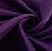 MYSKY HOME Bedroom Curtains 63 Inch Long Blackout Curtains for Living Room Dark Purple Curtains Grommet Window Curtains Privacy Protect Room Darkening Single Panel Curtains, 52 x 63 Inch, Purple