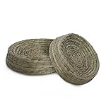 Birds Cages & Accessories--Flat Base Grass Nests Natural Woven Nest Chicken Bed Dove Nest Bird Nest,9.4" set of 2