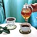 Hunnibi - No Drip Honey Dispenser, Acrylic Shatter Proof Syrup Pot Jar Container