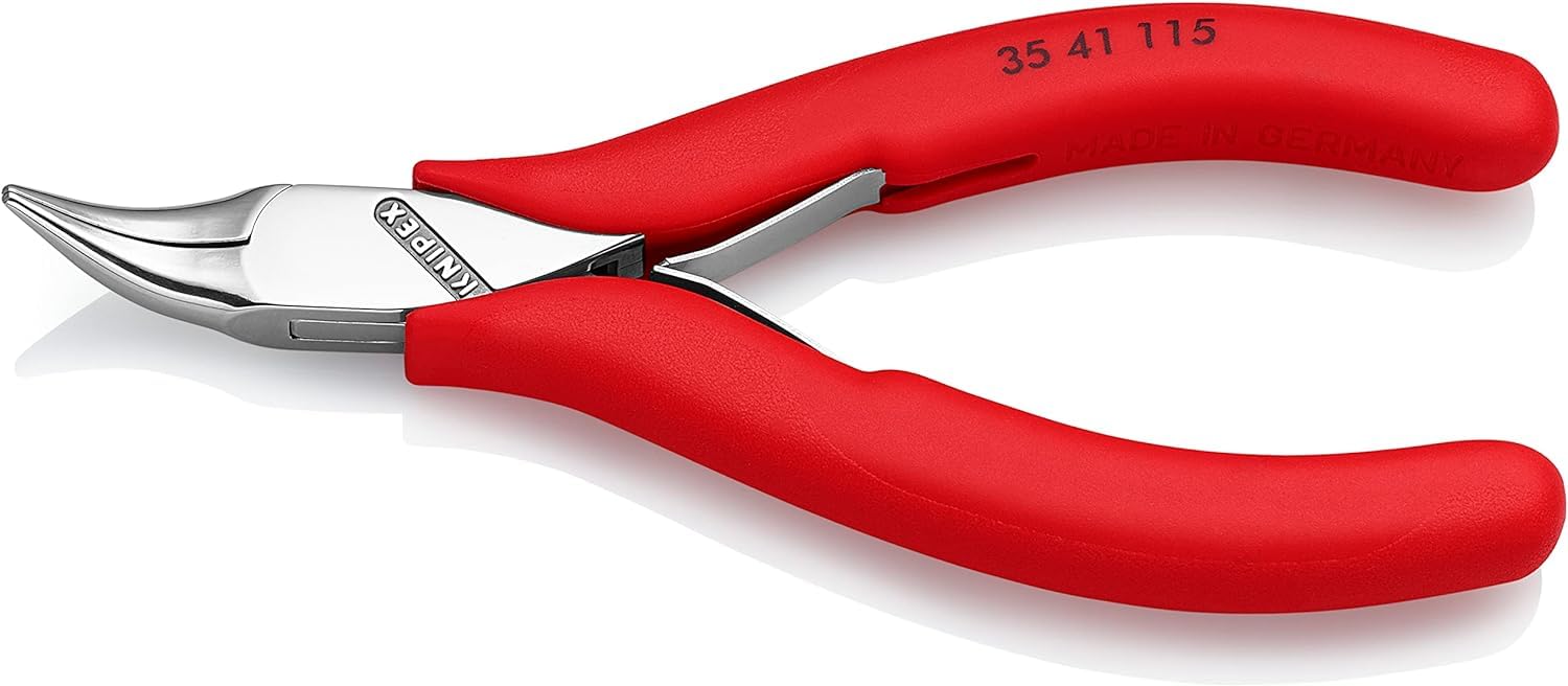 KNIPEX Electronics Pliers with Box Joint with Dipped Insulation 115 mm, 35 41 115