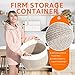 COSYLAND XXLarge 19.7“X 19.7“X 13“ Storage Basket Woven Cotton Rope Organizer Baby Laundry Baskets for Blanket Toys Towels Nursery Hamper Bin with Handle