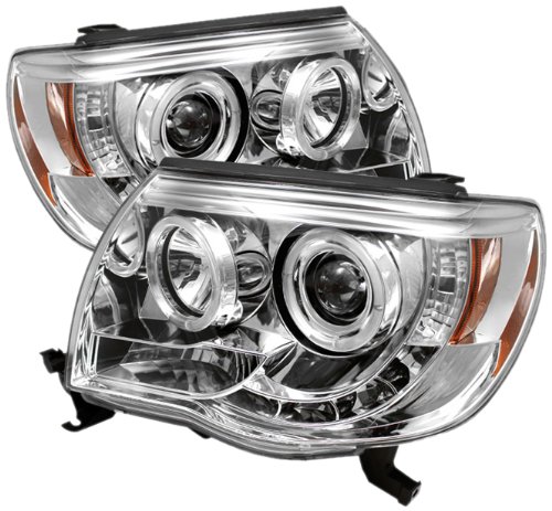 Spyder Auto PRO-YD-TT05-HL-C Toyota Tacoma Chrome Halo LED Projector Headlight with Replaceable LEDs