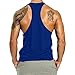 InleaderStyle Men's Gym Tank Tops Y Back Stringer Fitness Bodybuilding Muscle Workout Sleeveless Shirt -BU-L