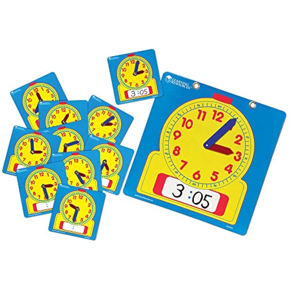 Write & Wipe Clocks Classroom Set, Laminated DryErase, Teaching Aids, Of 25, eBay