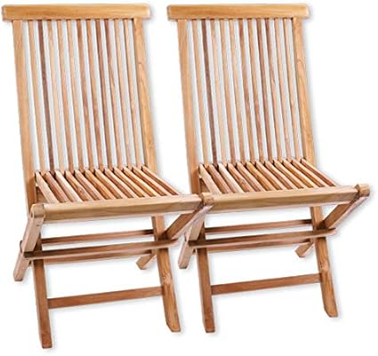 Amazon De Terra Casa Gartenstuhl 2er Set Manado Teak Holz Gartenmobel Stuhle Klappstuhl Stuhl Premiumqualitat Gartenmöbel Holz Stuhl