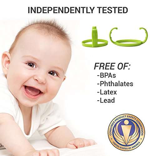 Feeding Bottle Handle Grip for Comotomo Feeding Bottles (Set of 2, Green) - Thumbnail 7
