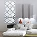 Alrens(TM)20pcs/Set Geometric Art 3D Acrylic Mirror Wall Sticker Home Decor DIY Kitchen Living Room TV Background Decoration