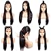 Hermosa 13x4 Lace Front Human Hair Wigs Pre Plucked with Baby Hair 220% Density 12A Brazilian Straight Human Hair Lace Front Wigs for Women Natural Hairline Natural Color 18 inch