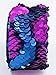 Mermaid Sequin Color Changing Reversible Bracelet / Elegant Adjustable Wristband,Small-Med,Red/Silver & Blue/Purple (2 Count)