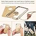 OCYCLONE iPhone 8 Case, Cute iPhone 7 Case, Cute Glitter Luxury Bling Diamond Rhinestone Bumper with Ring Kickstand Protective Thin Girly Gold iPhone 8 Case/iPhone 7 Case for Women Girl - Gold