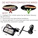 12-24V 20-LED Super Bright Emergency Warning Caution Hazard Construction Waterproof Amber Strobe Light Bar with 16 Different Flashing for Car Truck SUV Van - 4PCS (Amber)