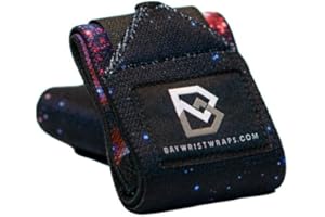 Bay Wrist Wraps Weightlifting Workout Wrist Brace - Adjustable, One Size Fits All - Comfort Wrist Wraps for Weightlifting with Thumb Loop, Lifting Wrist Straps