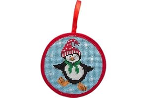 Alice Peterson Stitch-Ups Dancing Penguin Needlepoint Ornament Kit