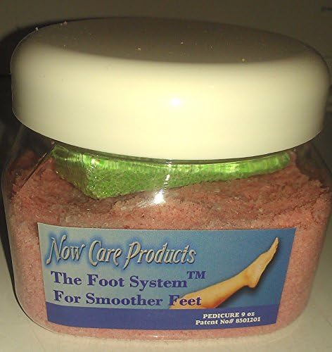 The Foot System Pedicure Foot Scrub Tea Tree Oil remove rough skin on feet smoothen corns, calluses foot soak.