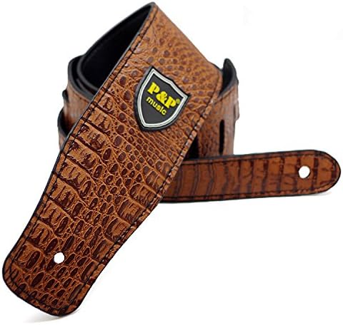 Factory direct sales PU leather electric bass guitar straps leather straps personality guitar straps (B)