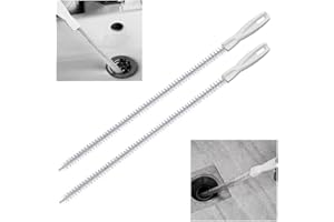 17.5 inch Flexible Pipe Dredging Sink Cleaning Brush, Hair Clog Remover Drain Snake for Sink Shower Bathtub Tub (2 Pack)
