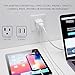 Ceptics Complete European Set Travel Adapter Plug by Ceptics With Dual USB - Type G, E/F, C - London - USA Input - Light Weight - Perfect for Cell Phones, Chargers, Cameras and More - 3 Pack