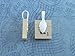 25 CleverDelights Medium Leaf Bails - 26x8mm - Shiny Silver Color - Medium Glue On Bails - Scrabble Glass Pendants Scallop Edge Tibetan Bails - 1 x 5/16 inch 26mm x 8mm