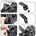 Gel Bike Seat Saddle, VICKMALL LED Taillight Leather Bike Seat with Dual Spring, Universal Bike Seat with 1 Seat Cover, 1 Phillips Screwdriver and 1 Mounting Wrench