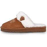 ARIAT Women's Jackie Square Toe Warm Soft Suede Leather Indoor Outdoor Slippers with Plush Collar