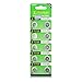 YCDC 10Pcs AG10 G10A SR1130 LR1130 390A D189 LR54 Alkaline Battery Button Coin Cells
