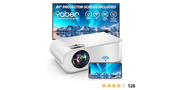 YABER WiFi Projector Mini Portable 