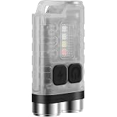 Vortex V3 EDC Flashlight with Red UV Blue Light Emergency Signals Fluorescent Powerful 900lm Rechargeable Mini Pocket LED Keychain Flashlight 10 Modes USB-Type C IP65 Waterproof Magnetic end
