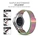 MoKo Gear S2 Watch Band, Milanese Loop Stainless Steel Mesh Bracelet Smart Watch Strap + Connector for Samsung Gear S2 SM-R720 & SM-R730 Smart Watch (NOT FIT Gear S2 SM-R735), Colorful