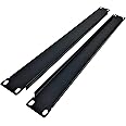 1 U 19'' Rack Server Mount Filler Blank Flat Panels Spacer for Network Rack Enclosure Data Center Cabinet Panel Gasket,Black