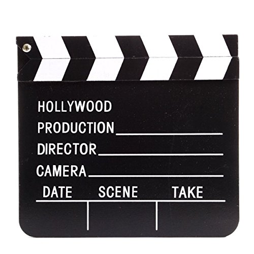 Hollywood Movie Tv Szene Filmregisseur Schwarz Aktion Clapper Board Frame Slate Ebay