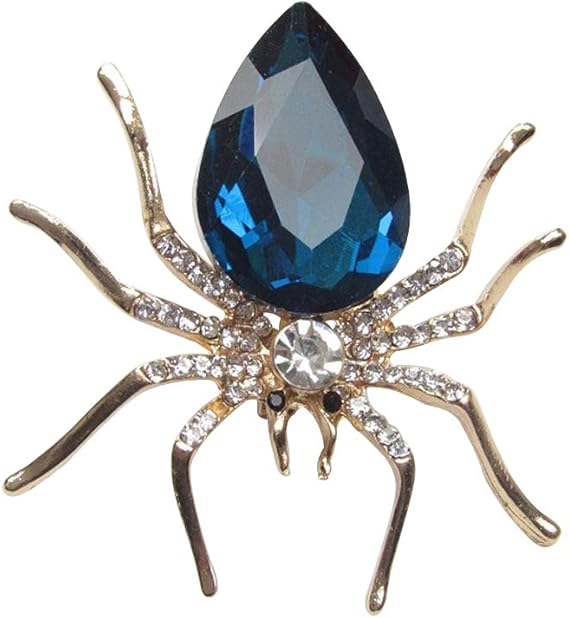 Spilla ragno con strass color argento | Essentiel Antwerp Italia