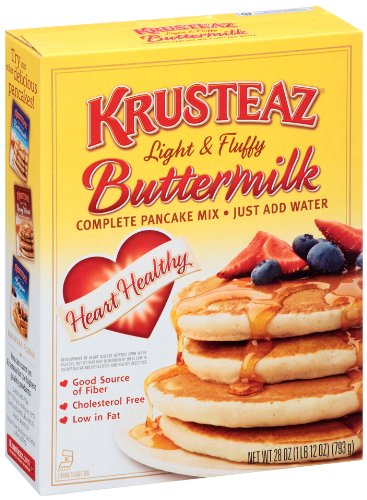 UPC 041449002972, Krusteaz Light &amp; Fluffy Heart Healthy Buttermilk, Pancake Mix, 28 Ounce (Pack of 12)