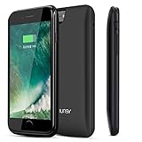 RUNSY iPhone 7 Plus Battery Case, 7500mAh Rechargeable Extended Battery Charging Case for iPhone 7 Plus (5.5 inch), External Battery Charger Case, Backup Power Bank Case (Black)